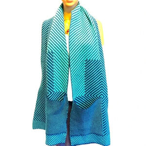 Boho Cozy Women Scarf Wrap with Hands pockets Multicolor